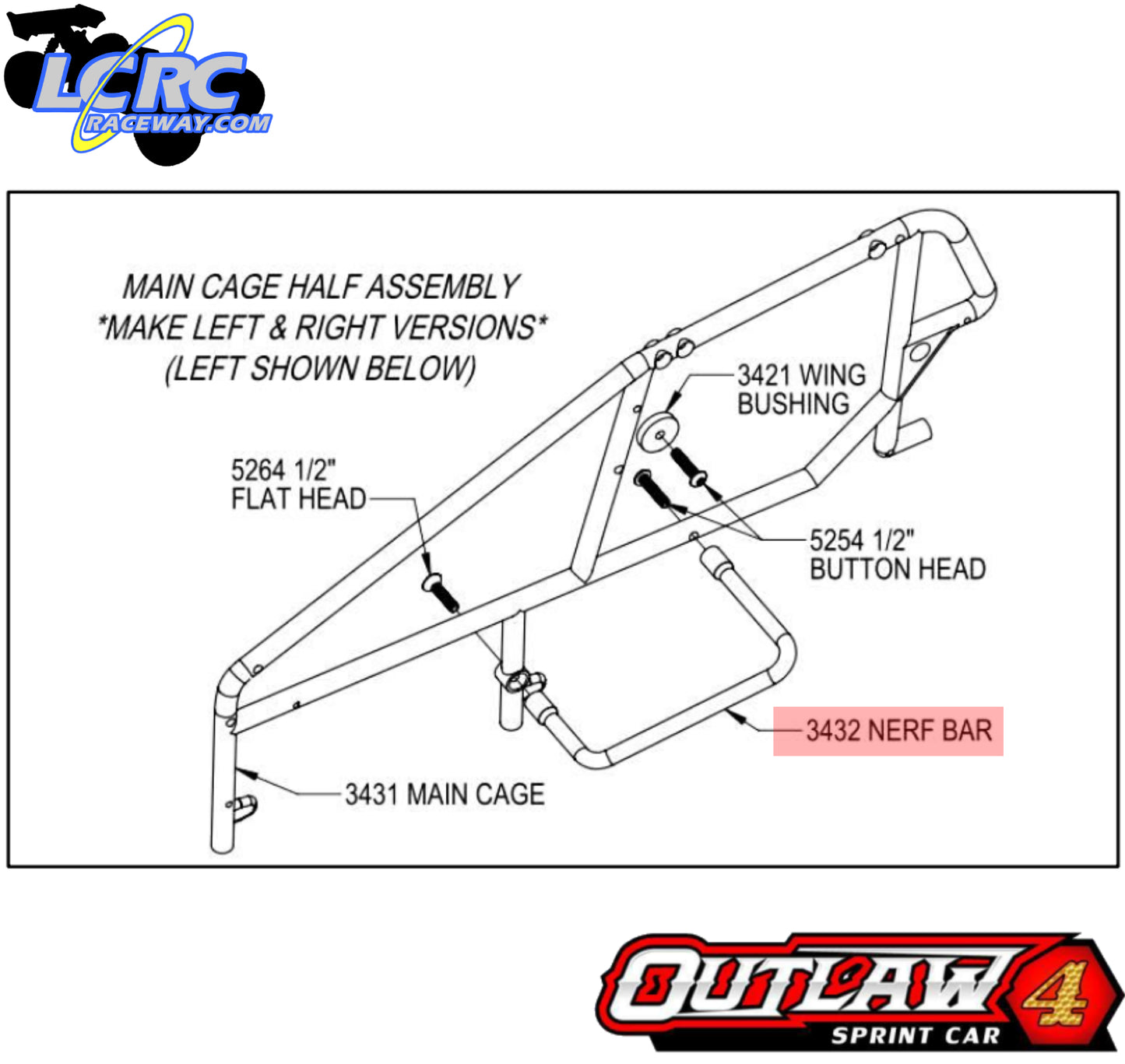Custom Works 3432 V2 Sprint Cage Nerf Bars