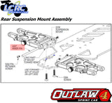 Custom Works 4247 Rear Inner Suspension Hinge Pin (Captured)