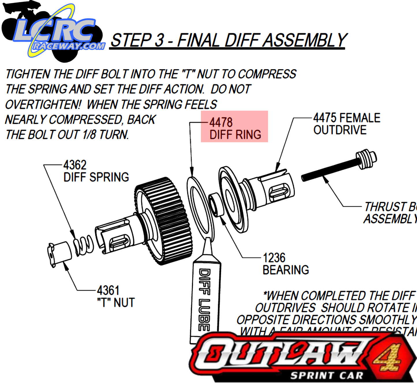 Custom Works 4478 Diff Rings for 2.6 Transmission