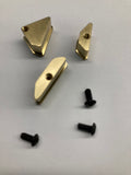 LCRC 18g Brass A Arm Inserts for Custom Works Outlaw 4 & Rocket 4 Front A-Arms