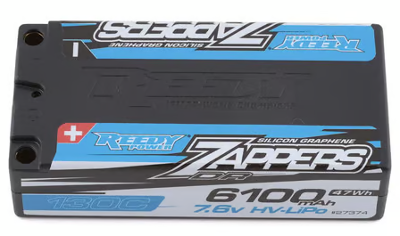 Reedy ASC27374 Reedy Zappers DR Shorty 2S LiPo 130C Drag Race Battery (7.6V/6100mAh)