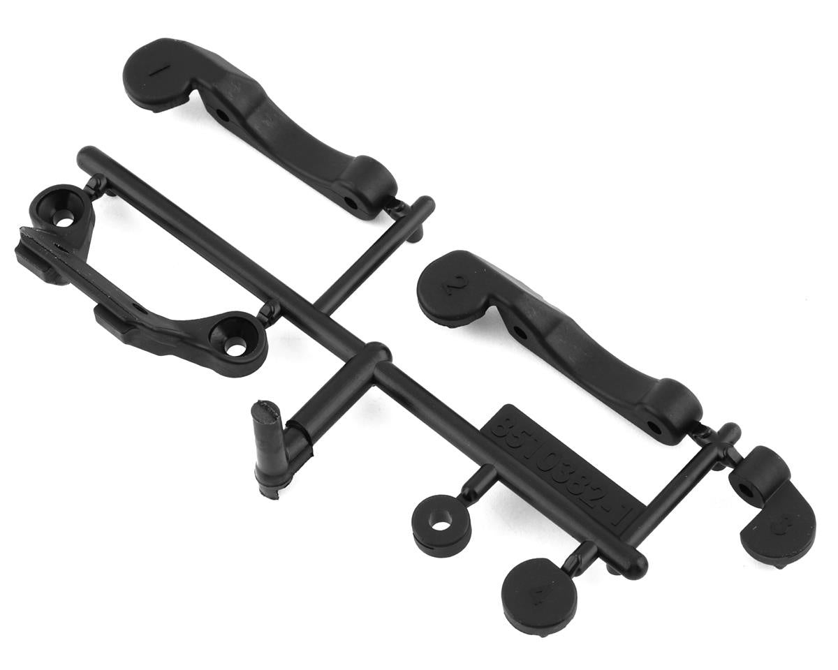 Team Associated 91978 RC10B6.4 Front Wing/Fan Mount & Battery Brace Shim Set