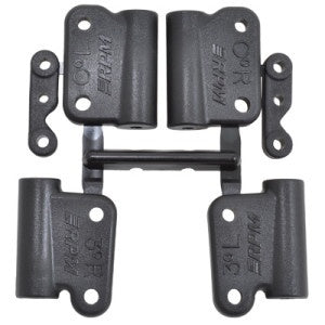 RPM 73642 0° & 3° Hybrid Gearbox Rear Mount Set (Black)