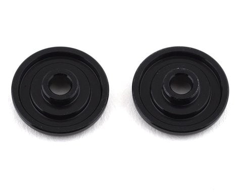 Custom Works 3428 Sprint Car Aluminum Wing Buttons (Black) (2)