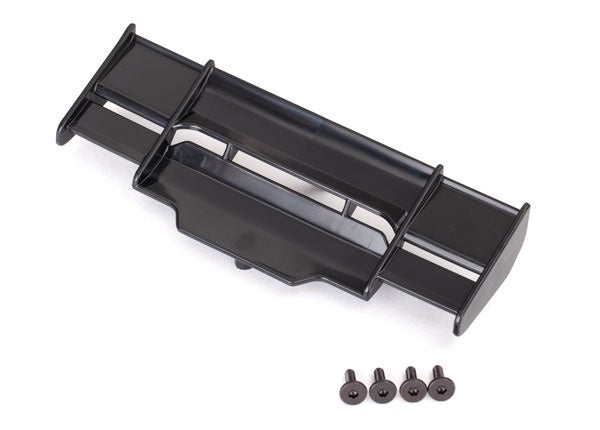 Traxxas 6721 Wing, Rustler® 4X4 (black)/ 3x8mm FCS (3) 0.054
