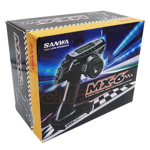 Sanwa/Airtronics MX-6 FH-E 3-Channel 2.4GHz Radio System RX-391W