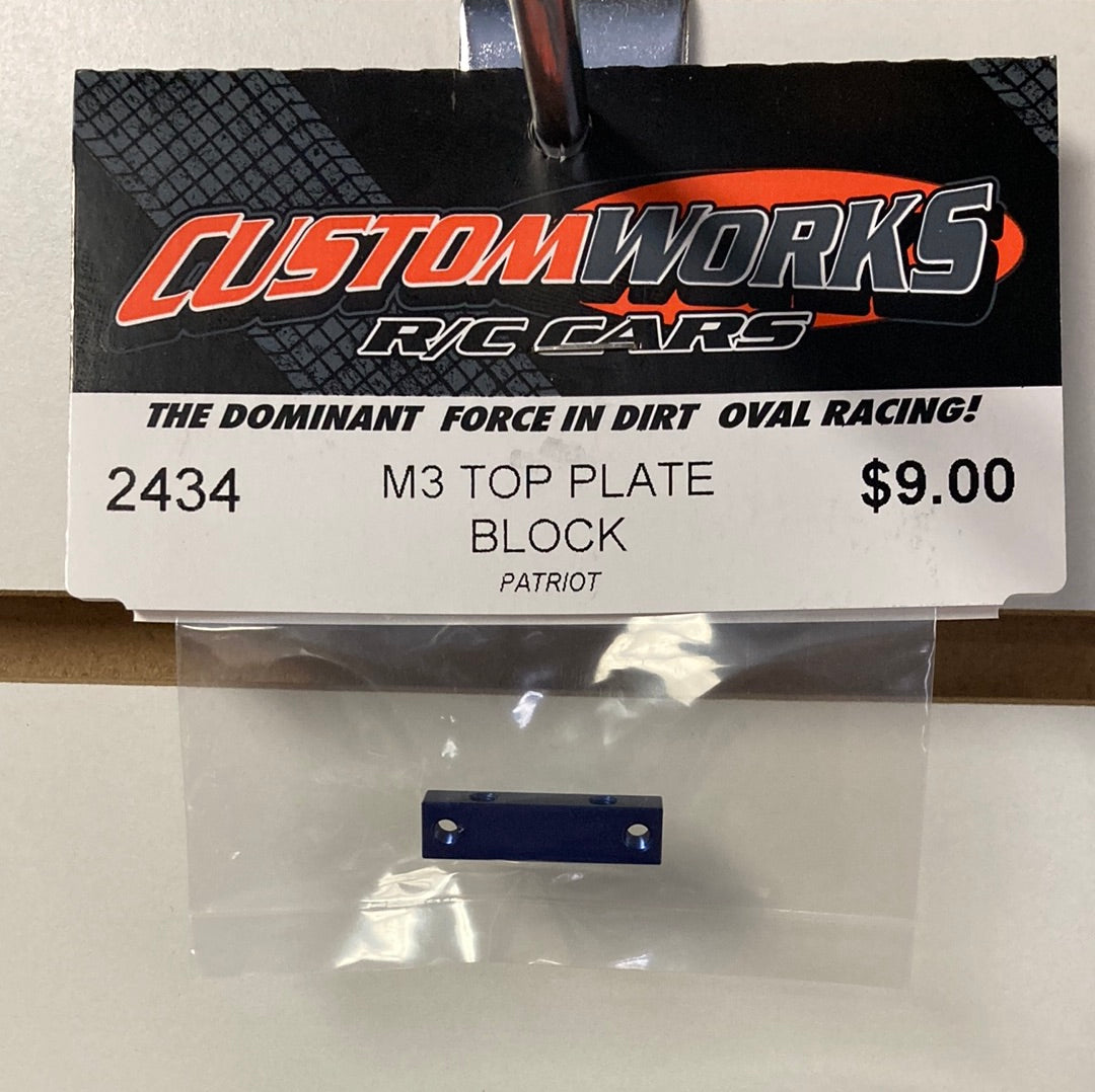 Custom Works 2434 M3 Top Plate Block