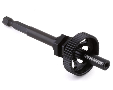 JConcepts 2871-2 Tire Break-In Drill Adaptor Kit (Black) (12mm/17mm)