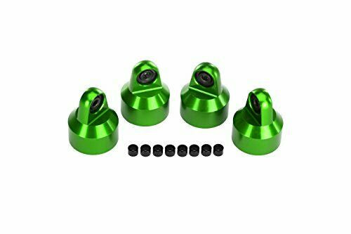Traxxas 8964G Shock caps, aluminum (green-anodized), GT-Maxxî shocks (4) 0