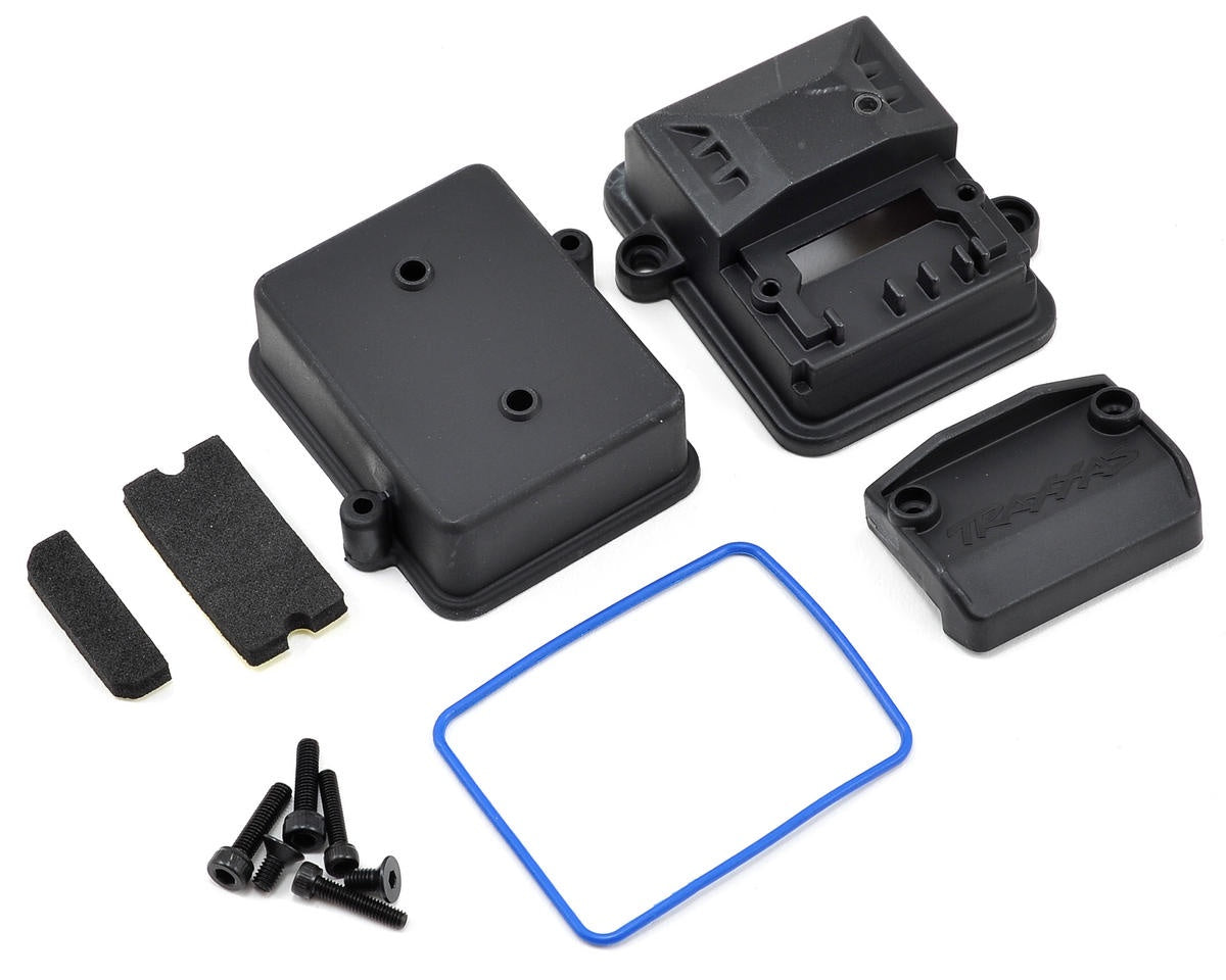 Traxxas 7424 Receiver Box Slash 4x4 (sealed)/ foam pads/ 2.5x12mm CS (2)/ 3x6mm CS (2)/ 3x12mm BCS (2)