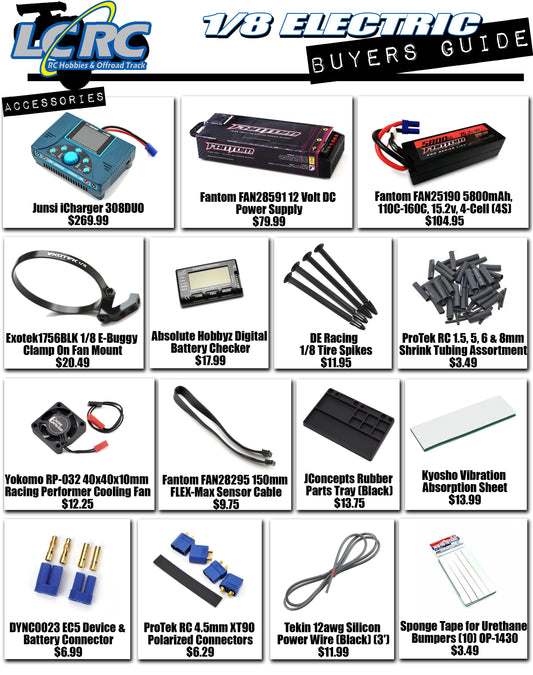 LCRC Raceway 1/8 Electric Offroad Buyers Guide