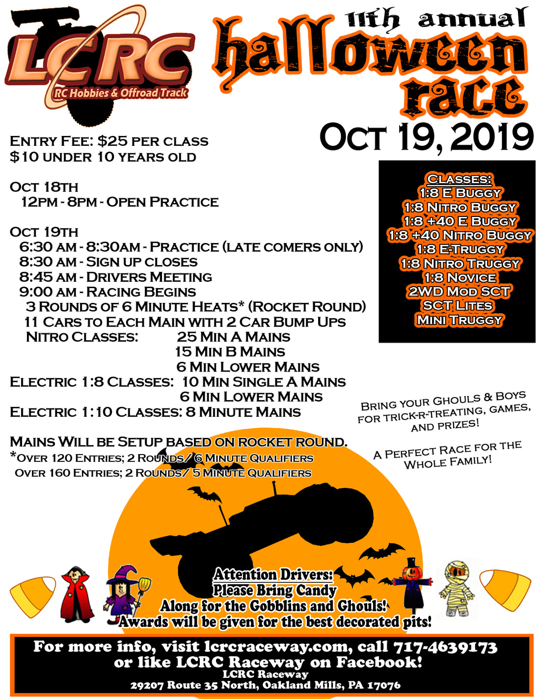 LCRC Raceway's 11th Annual Halloween Race
