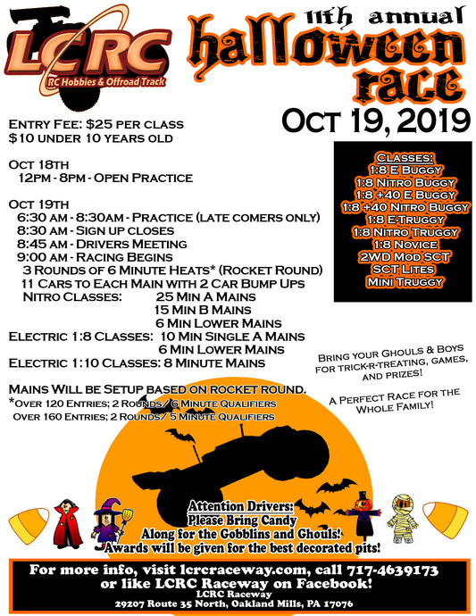 LCRC Raceway's 11th Annual Halloween Race
