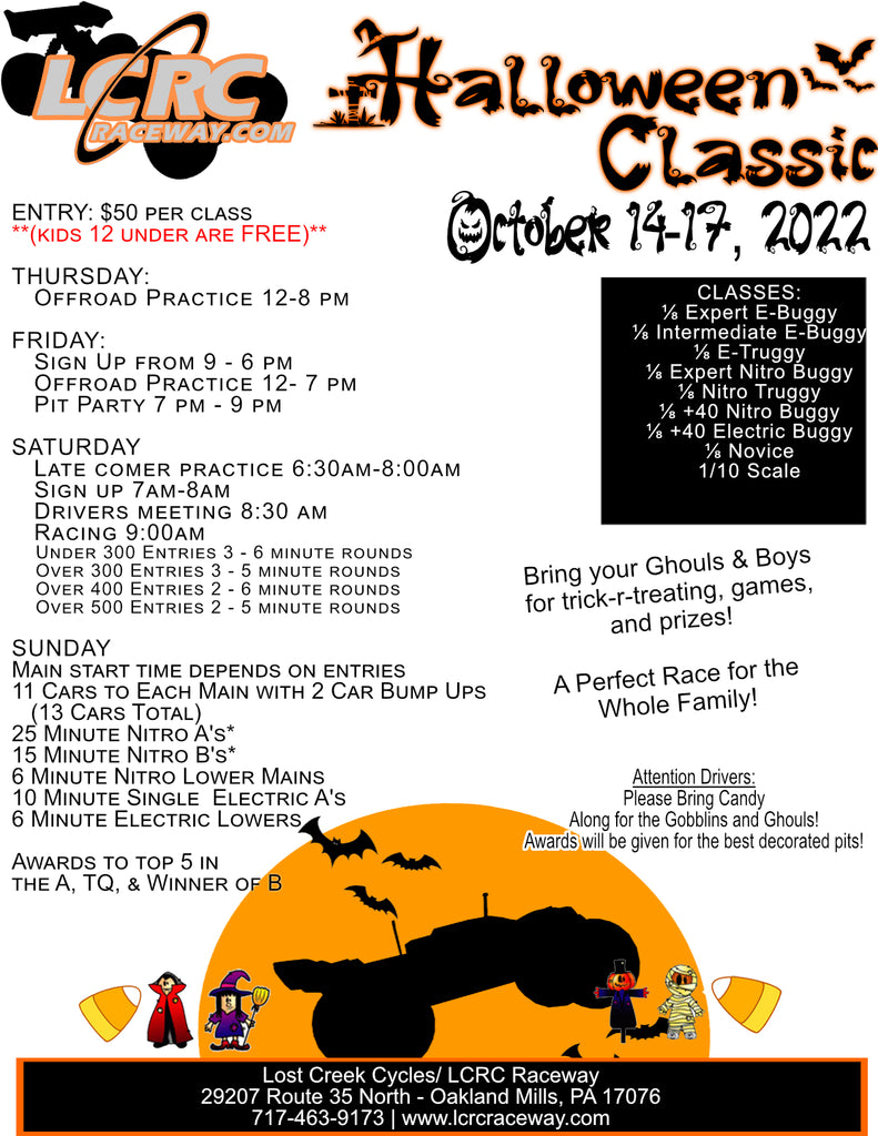 13th Annual LCRC Halloween Classic at LCRC Raceway