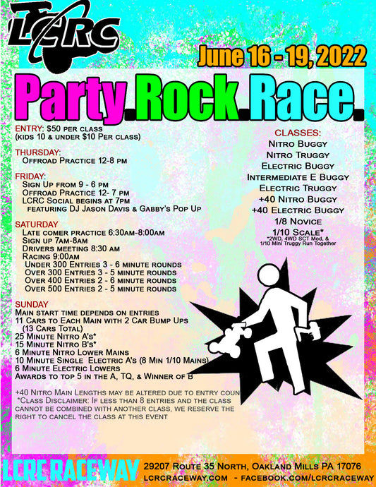 Countdown: One Week Til the Party.Rock.Race.
