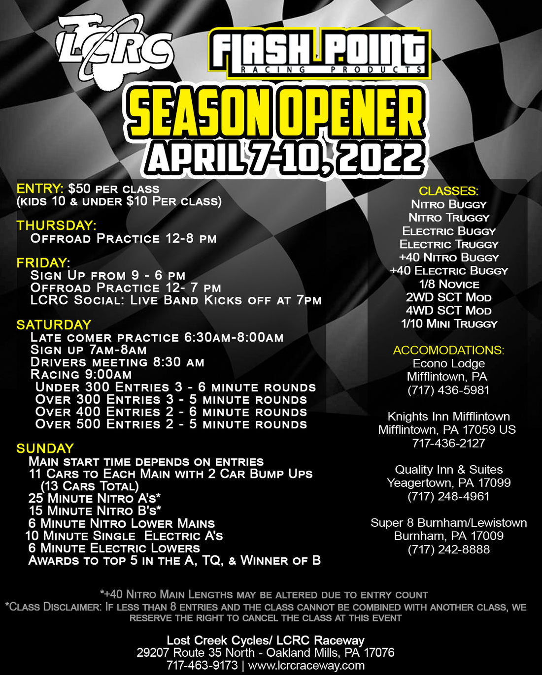 2022 LCRC Flash Point Season Opener