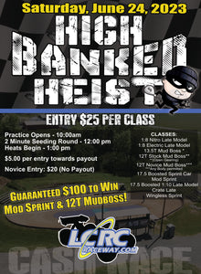 Up Next on LCRC Oval: The High Banked Heist