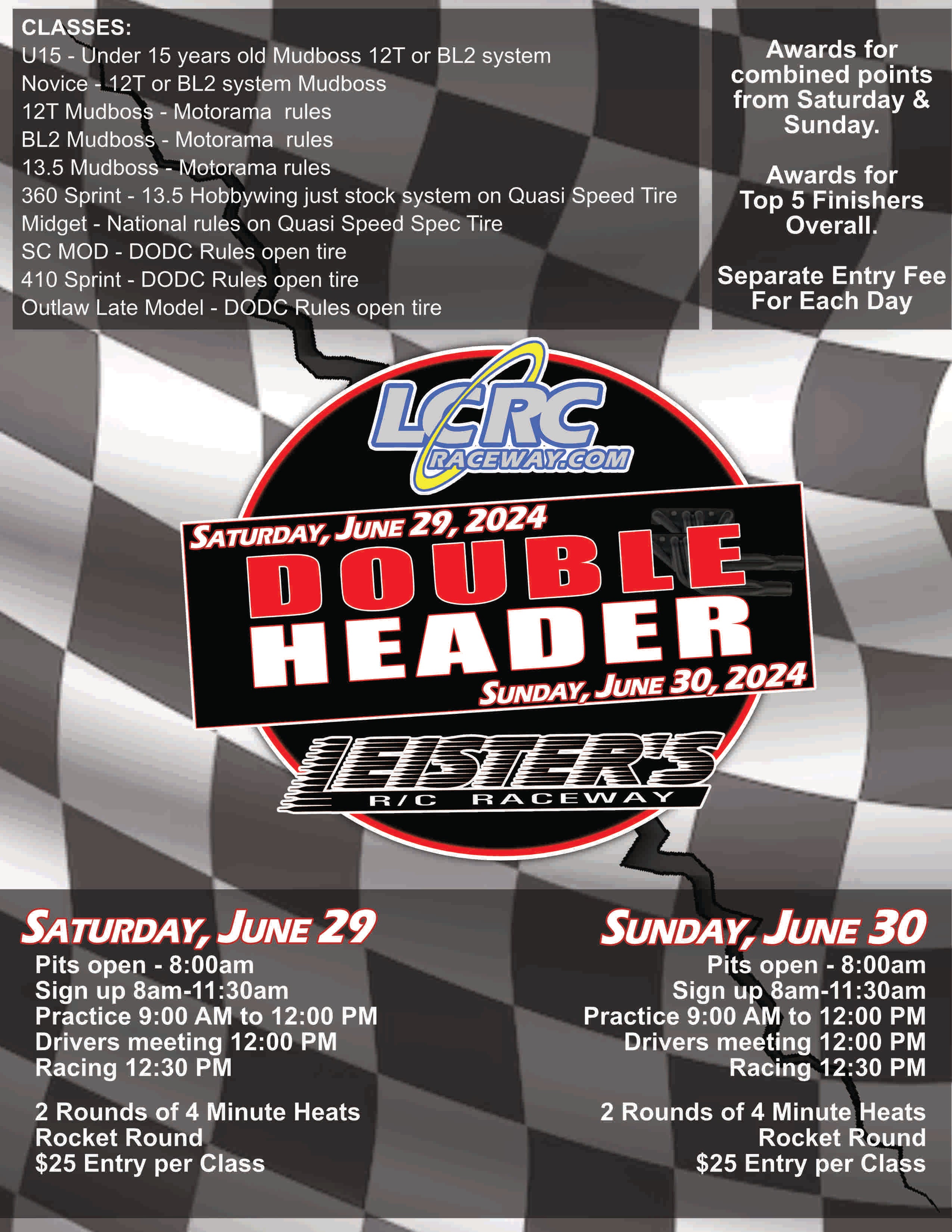 Double Header at LCRC & Leisters – LCRC Raceway
