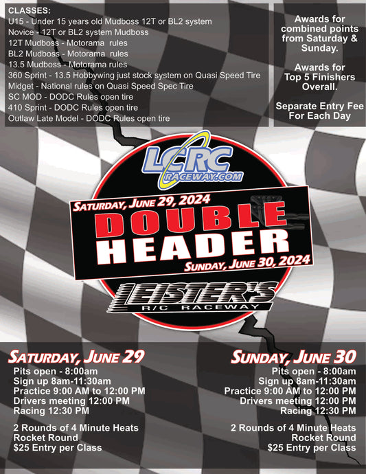 Double Header at LCRC & Leisters