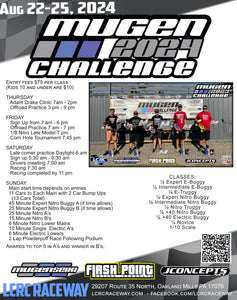 LCRC Presents: The Mugen Challenge: August 22 - 25, 2024