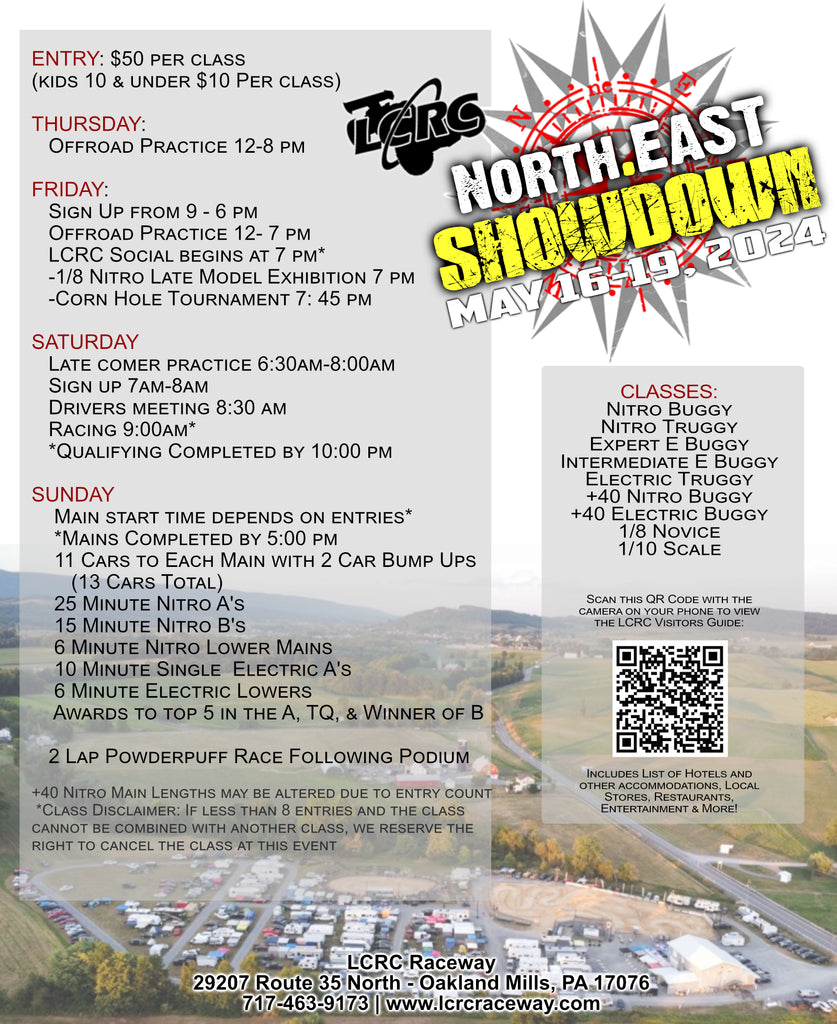 LCRC Presents: The North East Showdown: May 16-19, 2024