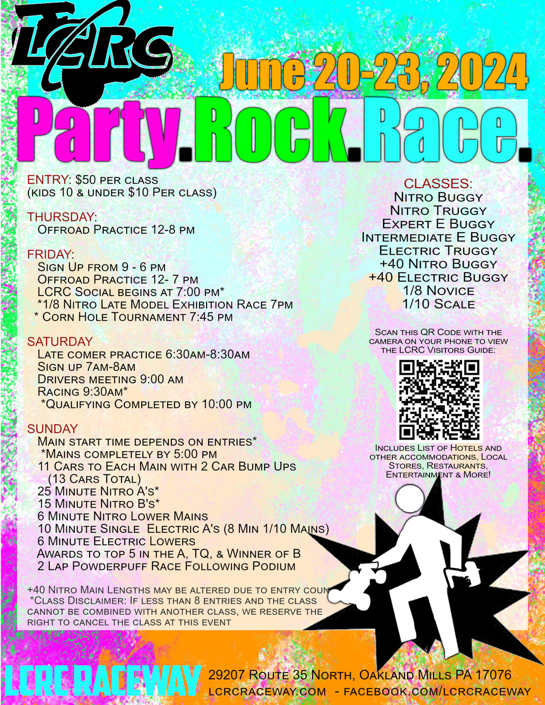 LCRC Presents: Party. Rock. Race.: June 20-23, 2024