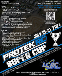 LCRC Presents: The ProTek RC Super Cup: July 19 - 21, 2024