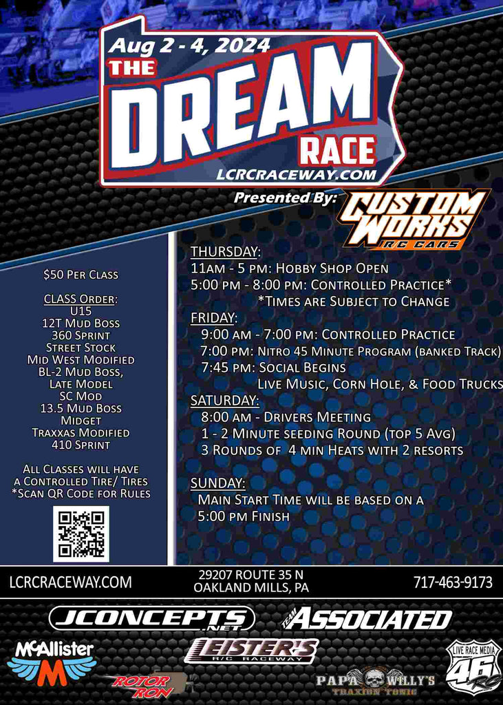 The Dream Race presented by Custom Works – LCRC Raceway