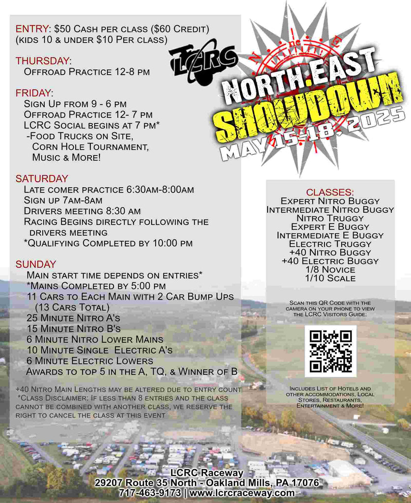 LCRC Presents: The North East Showdown May 15th - 18th, 2025