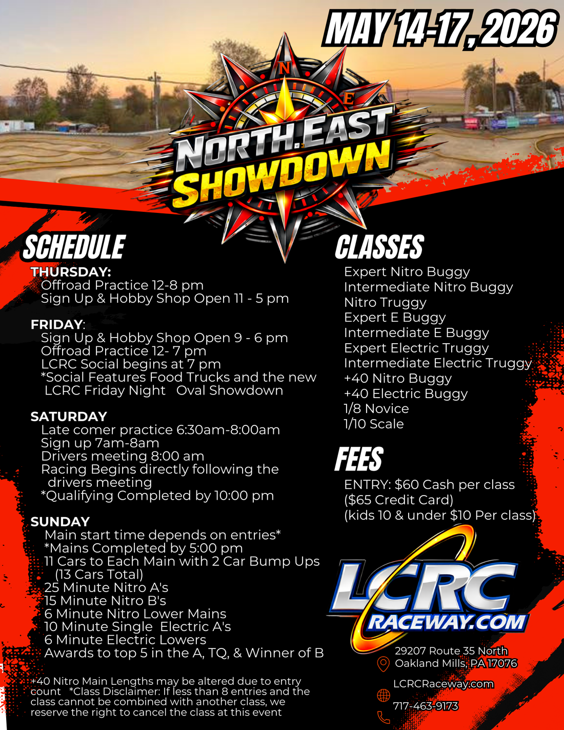 The North East Showdown - May 14 - 17, 2026