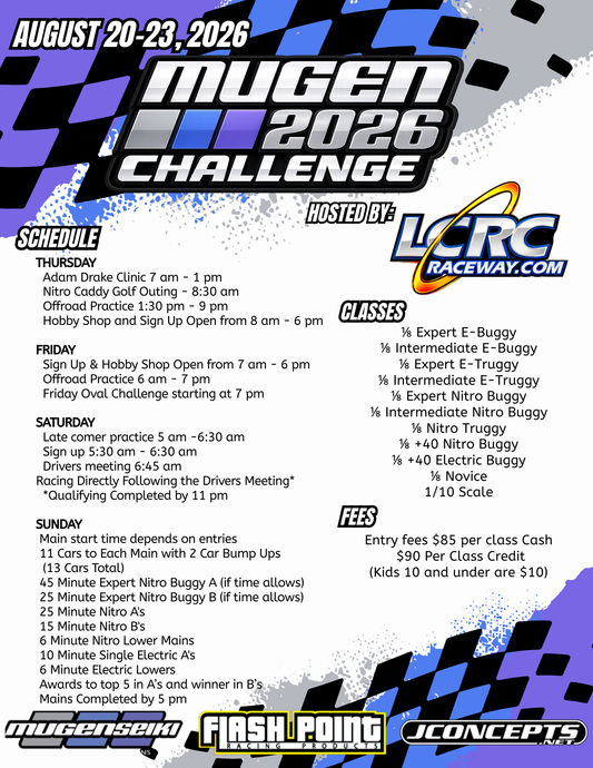 The Mugen Challenge - August 20th - 23rd, 2026
