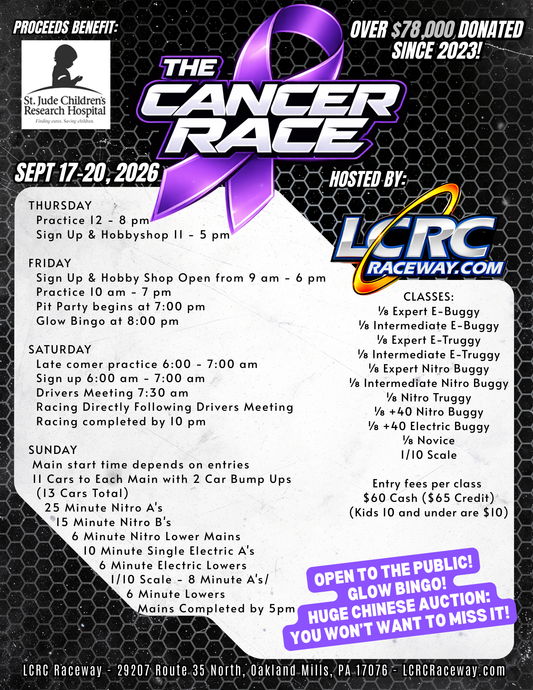 The Cancer Race - September 17th - 20th, 2026