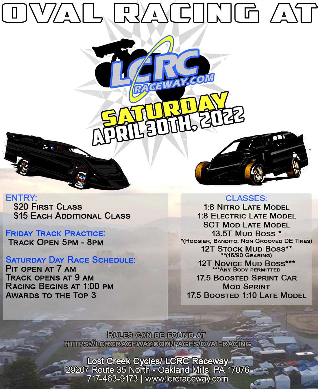 Up Next: LCRC Oval Season Opener - April 30th, 2022