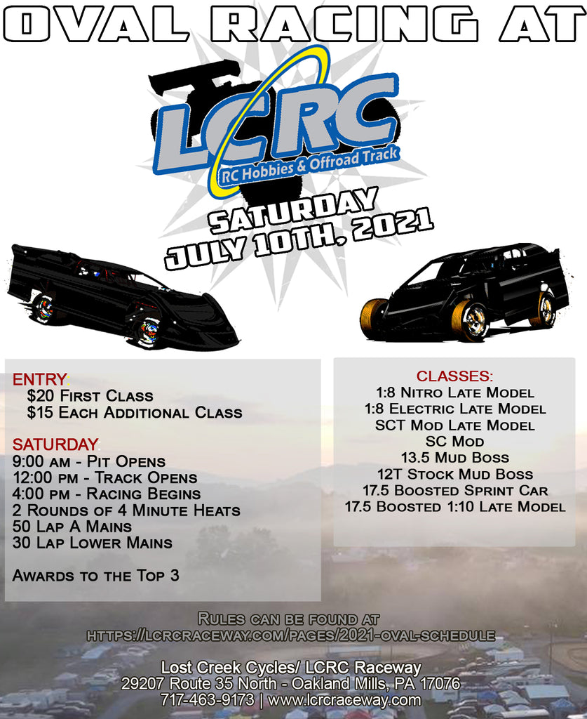 LCRC Raceway to host a Saturday Oval Race on July 10th, 2021