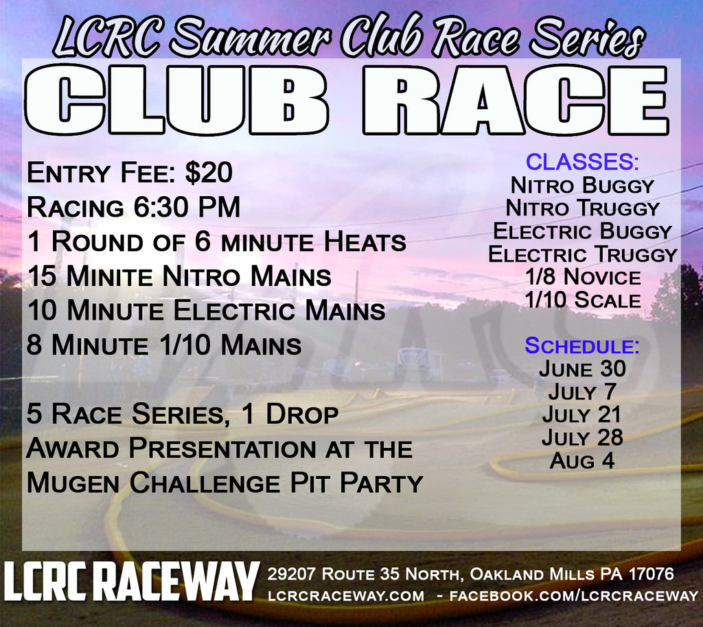 LCRC Announces Summer Club Race Series