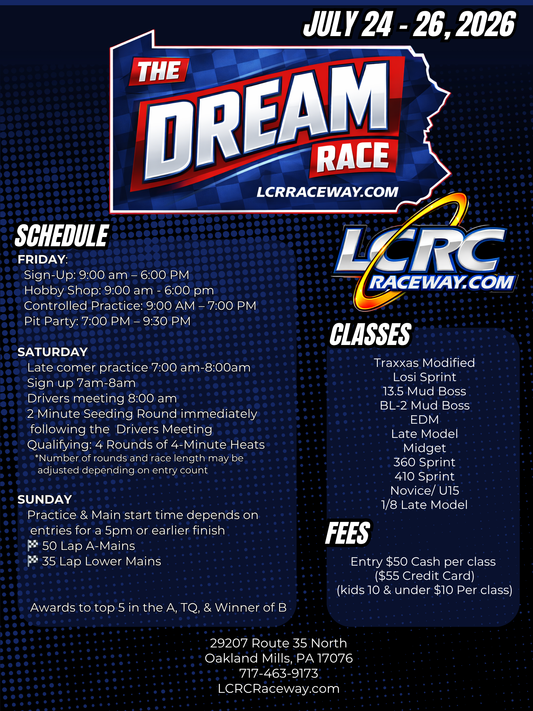 The Dream Proposed Rules - 2026 - To be Finalized 6/12/26