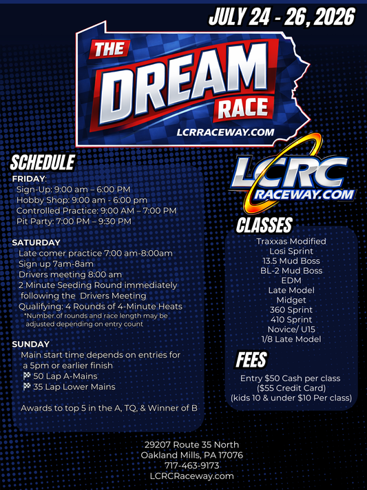 The Dream Race - July 24 - 26, 2026