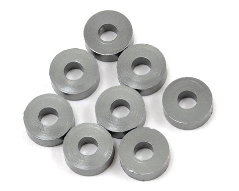 Mugen H0181C-GA 3x8x2mm Aluminum Roll Center Spacer (Gun Metal) (8)