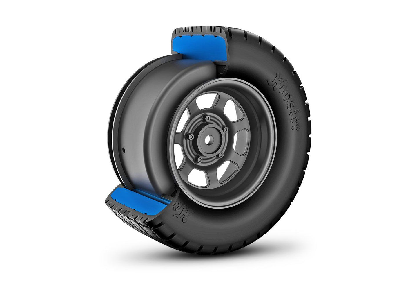 Traxxas 10473R Dirt Oval Gray Front Wheels w/ Hoosier Tires (2)