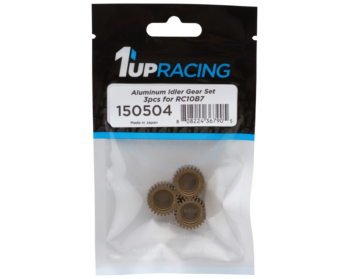 1UP Racing 1UP150504 RC10B7/B6 "Stand-Up" Aluminum Idler Gear Set (3)