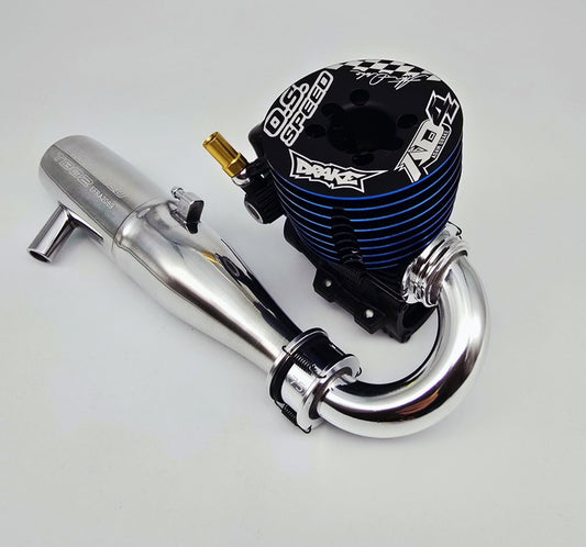 O.S. Speed 1FH01 Adam Drake 4 (AD4) Engine/75mm Header/TB02-2090SC Pipe Combo Set with "Drake In"