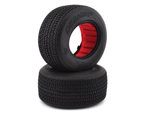 DE Racing DER-G6G-D40 G6T Grooved Oval SC 2.2/3.0" Short Course Truck Tires (2) (D40)