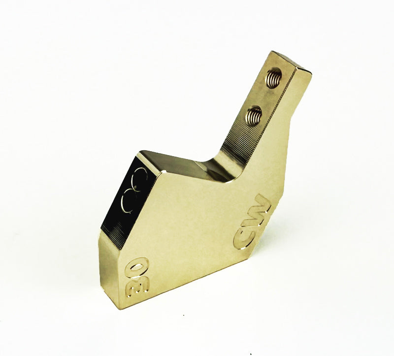 Custom Works 2422 Brass Front Suspension Mount 30 Degrees (3mm)
