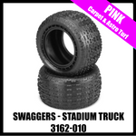 Jconcepts 3162-010 Swaggers - pink compound - (fits 2.2" Stadium truck wheel)