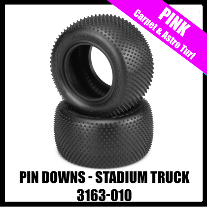 Jconcepts 3163-010 Pin Downs - pink compound - (fits 2.2" Stadium truck wheel)