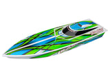 Traxxas 38104-8-GRN Blast Ready to Run Boat with Battery & Charger