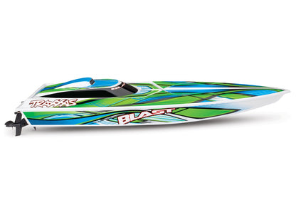 Traxxas 38104-8-GRN Blast Ready to Run Boat with Battery & Charger