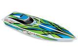 Traxxas 38104-8-GRN Blast Ready to Run Boat with Battery & Charger