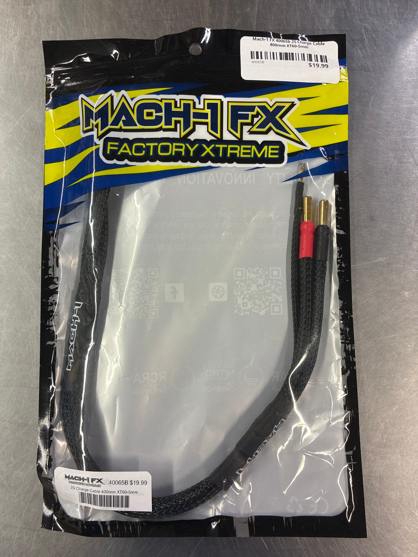 Mach-1 FX 40065b 2S Charge Cable 400mm XT60-5mm