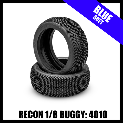 JConcepts 4010-01 Recon 1/8 Off-Road Buggy Tires (2) (Blue)